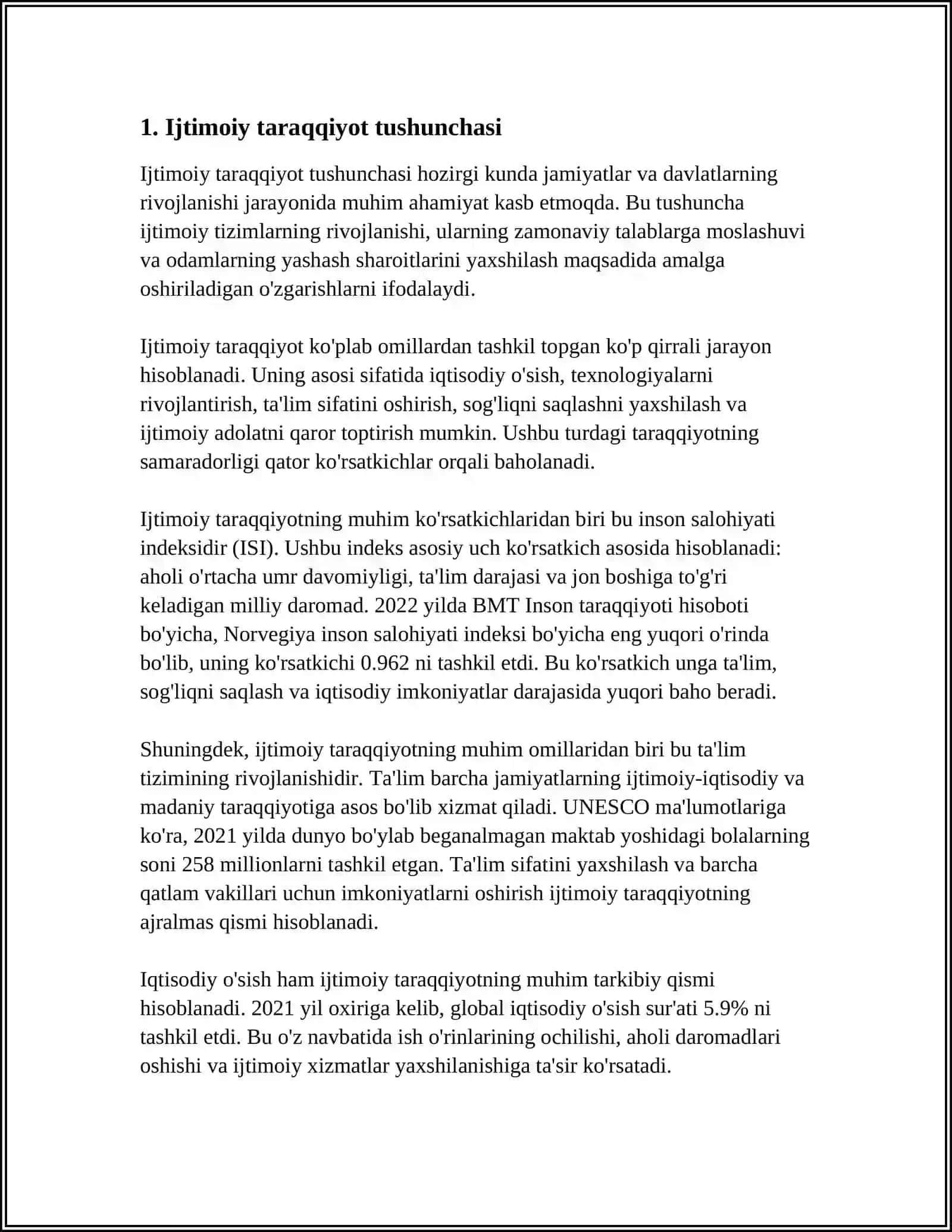 IJTIMOIY TARAVDIYOT BOSSICHLARI VA IKTISODIY TIZIMLAR, ULARNI BILISHGA BULGAN TURLICHA YONDASHUVLAR 4