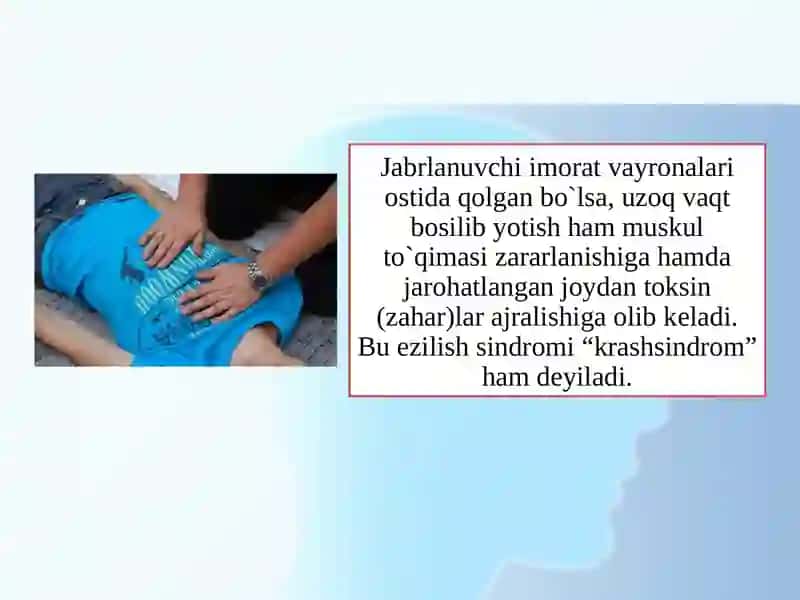 Uzoq bosilish sindromi jarroxi amaliyoti 4