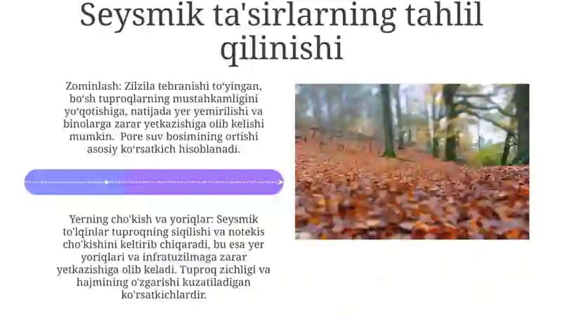 Zilzila ta’sirida zamin mustahkamlik ko‘rsatkichlarini o‘zgarishi 4