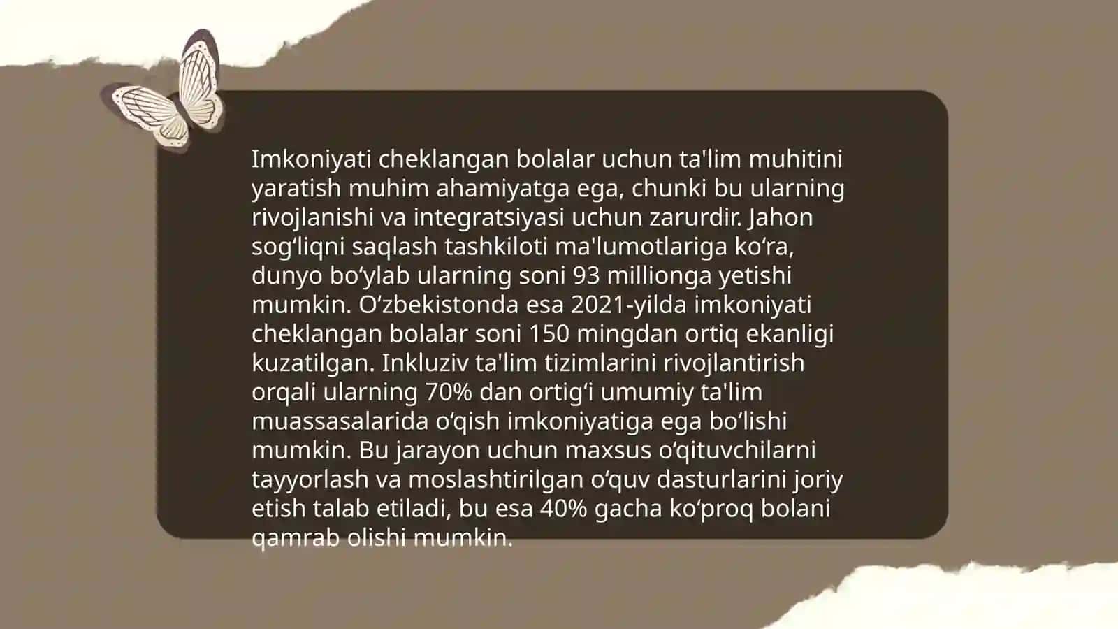 Imkoniyati cheklangan bolalarni inklyuziv ta'lim orqali o'qitish va tarbiyalashni tashkil etish 4