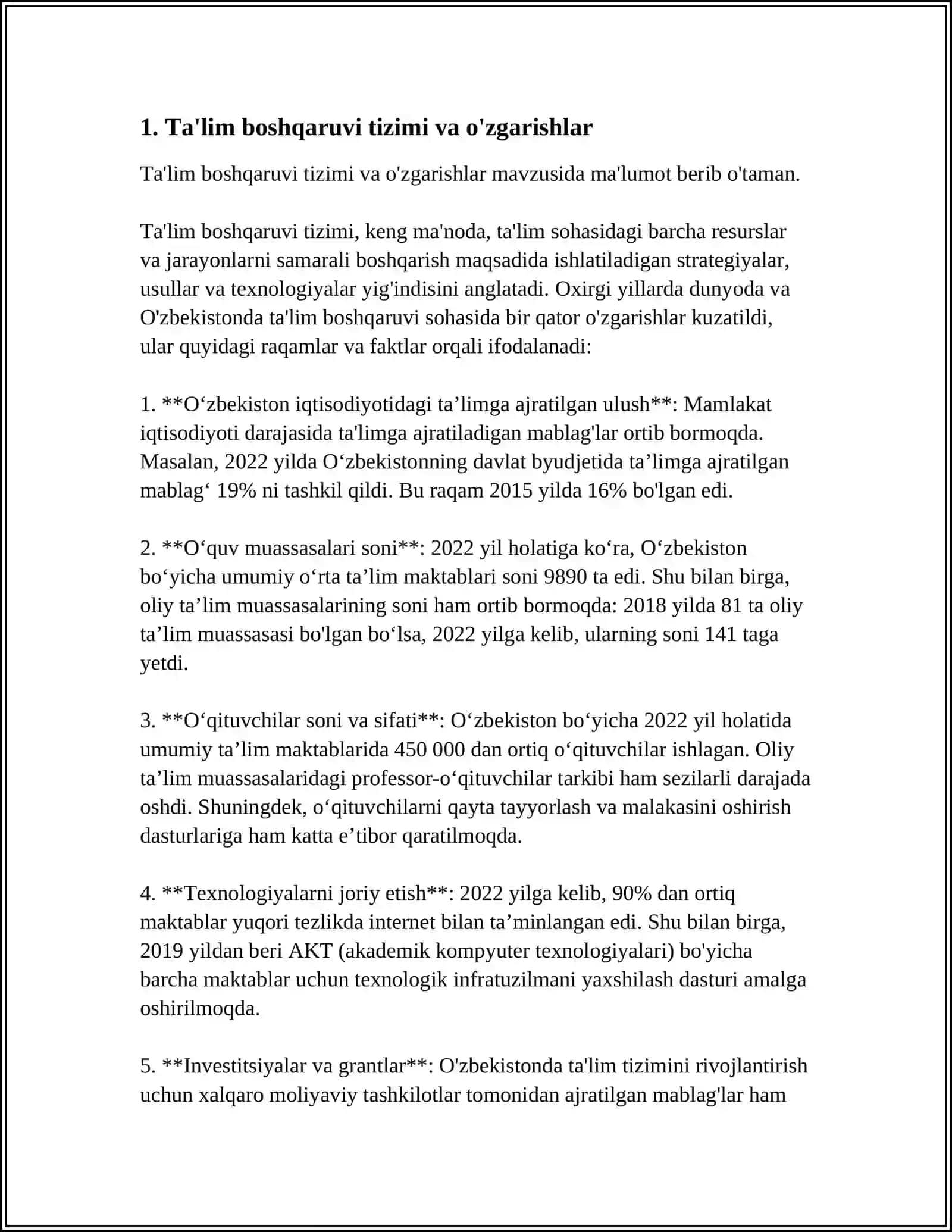 TAʼLIM MENEJMENTI FUNKSIYALARI BOSHQARUV QARORLARI 4