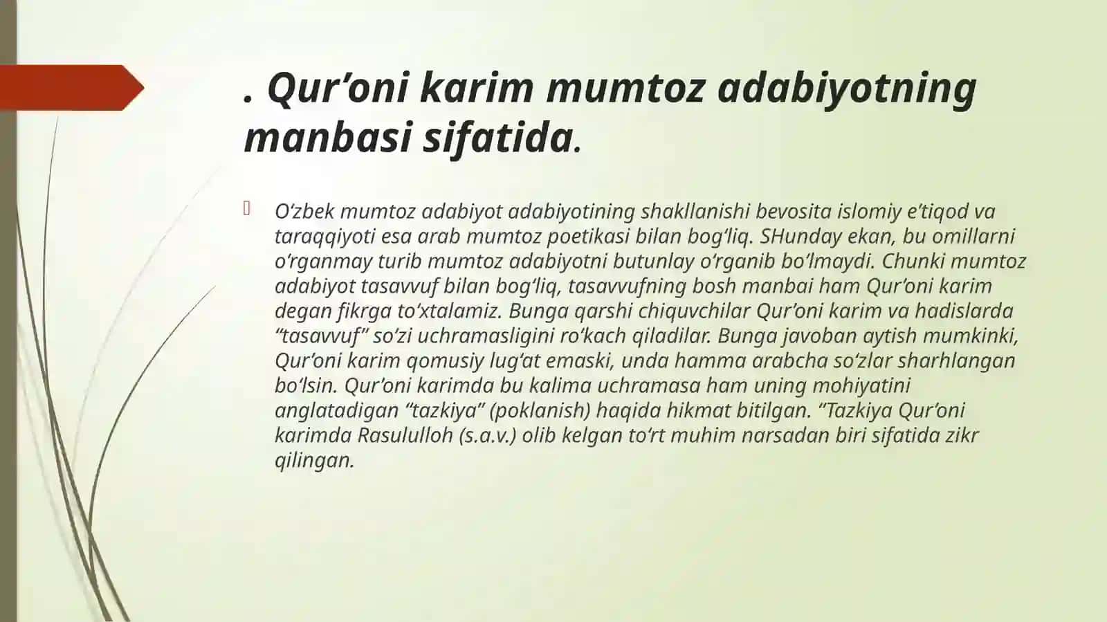 Mumtoz adabiyotning diniy-tasavvufiy va ilmiy-tarixiy manbalari 4