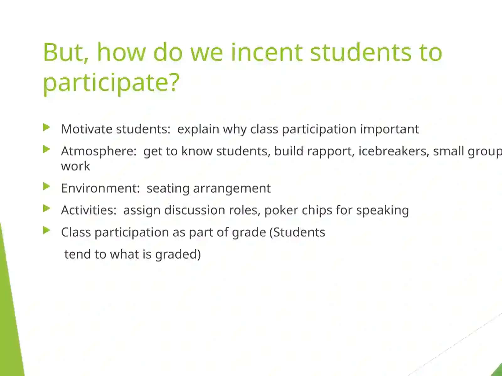 Developing self-assessment in students 4