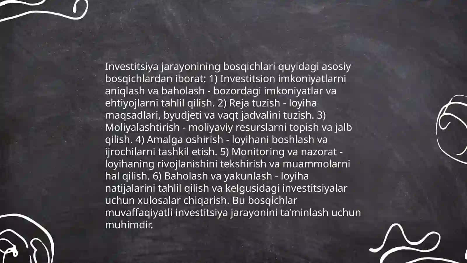 Real investitsiyalarni oʻzlashtirish jarayoni Nuraddinov Diyorbek 4