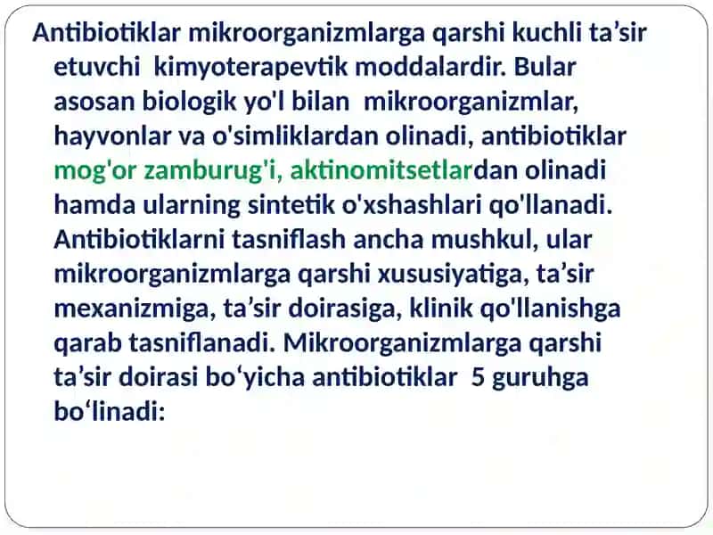 Antibiotiklar 4