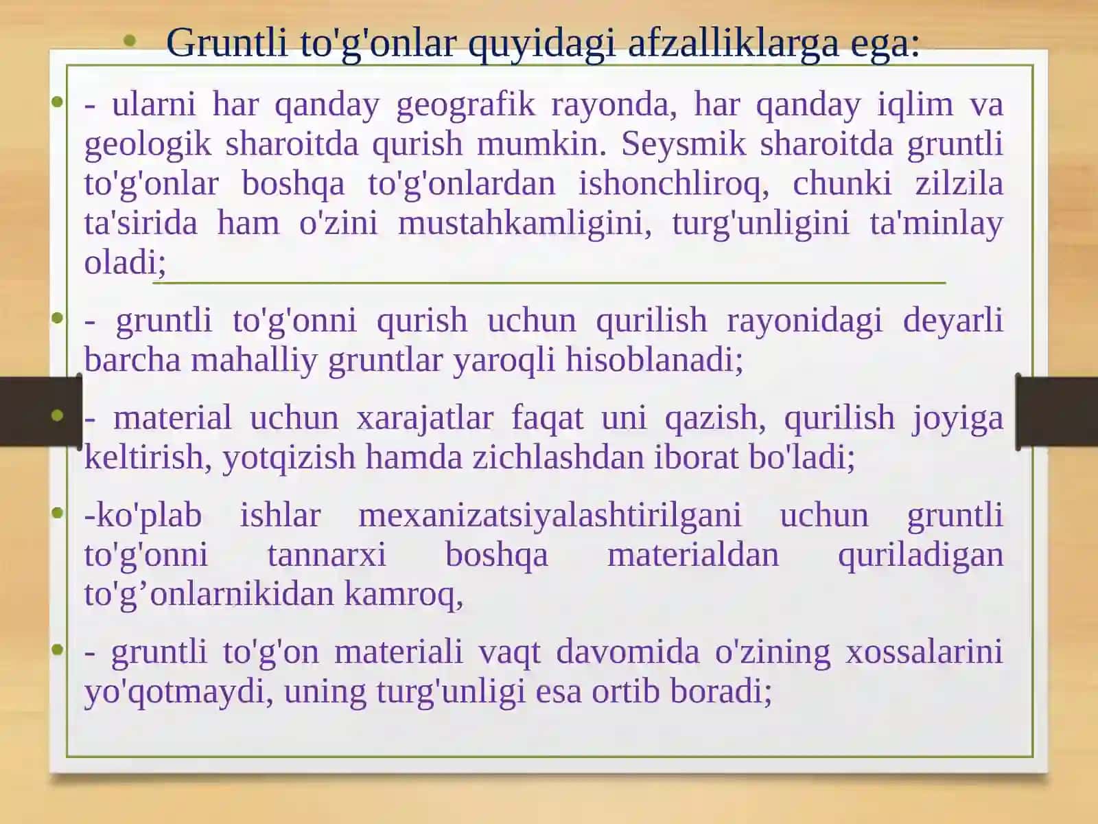 №6 GRUNTLI TO`G`ONLAR VA ULARNING TASNIFI 4