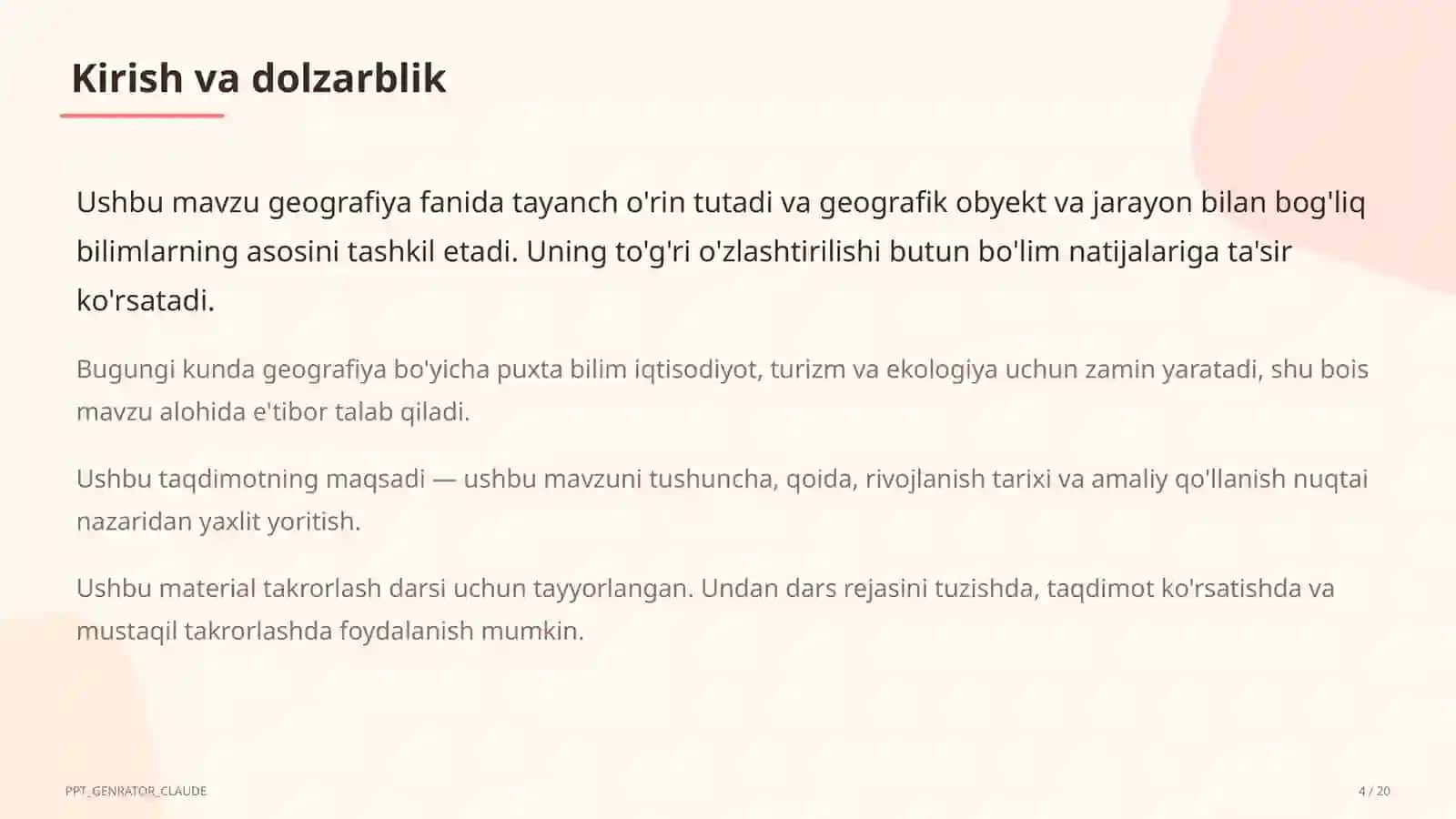 O'zbekistonning ichki suvlari: Amudaryo va Sirdaryo (8-sinf) 4