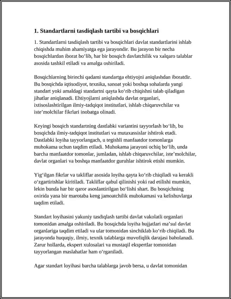 STANDARTLARNI TASDIQLASH VA DAVLAT ROYXATIDAN OTKAZISH 4