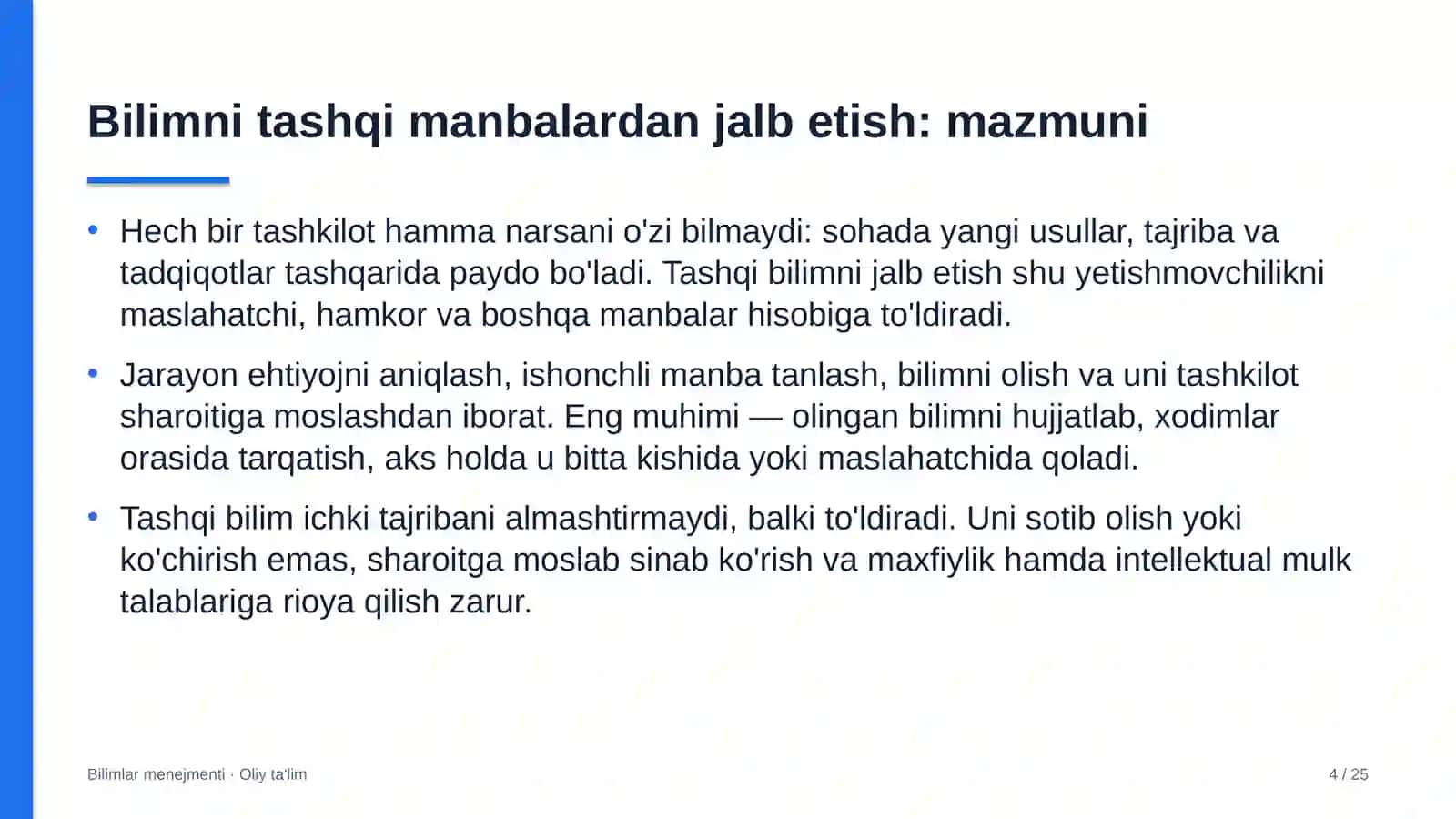 standartlashtirish va sertifikatlashtirish organlarida bilimlarni tashqi manbalardan jalb etish 6158 4