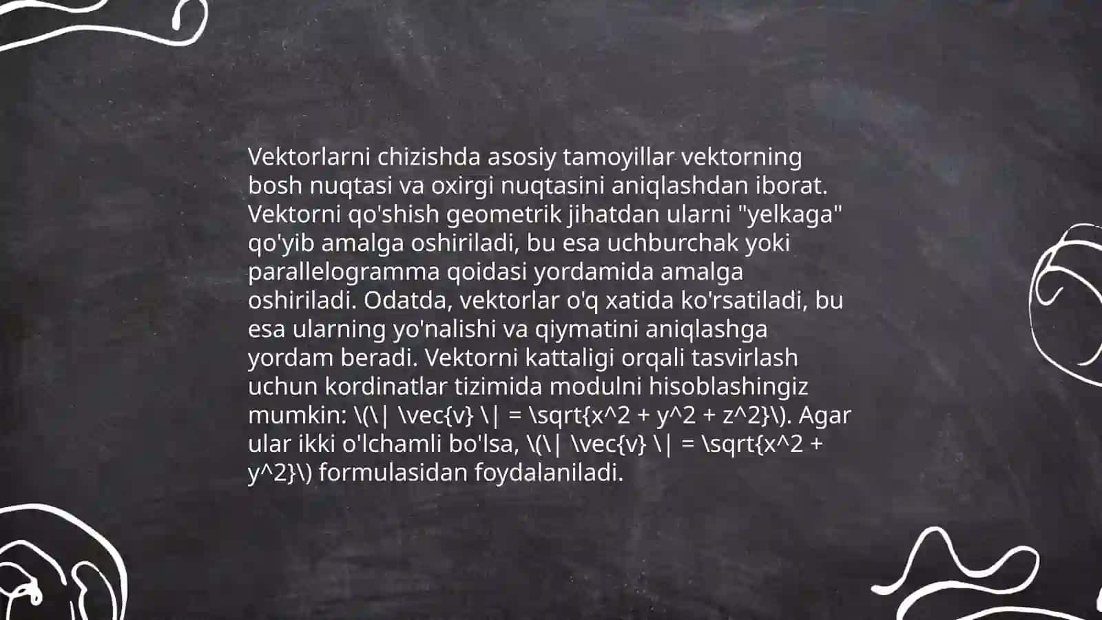 Vektor va ular ustida amallar 4