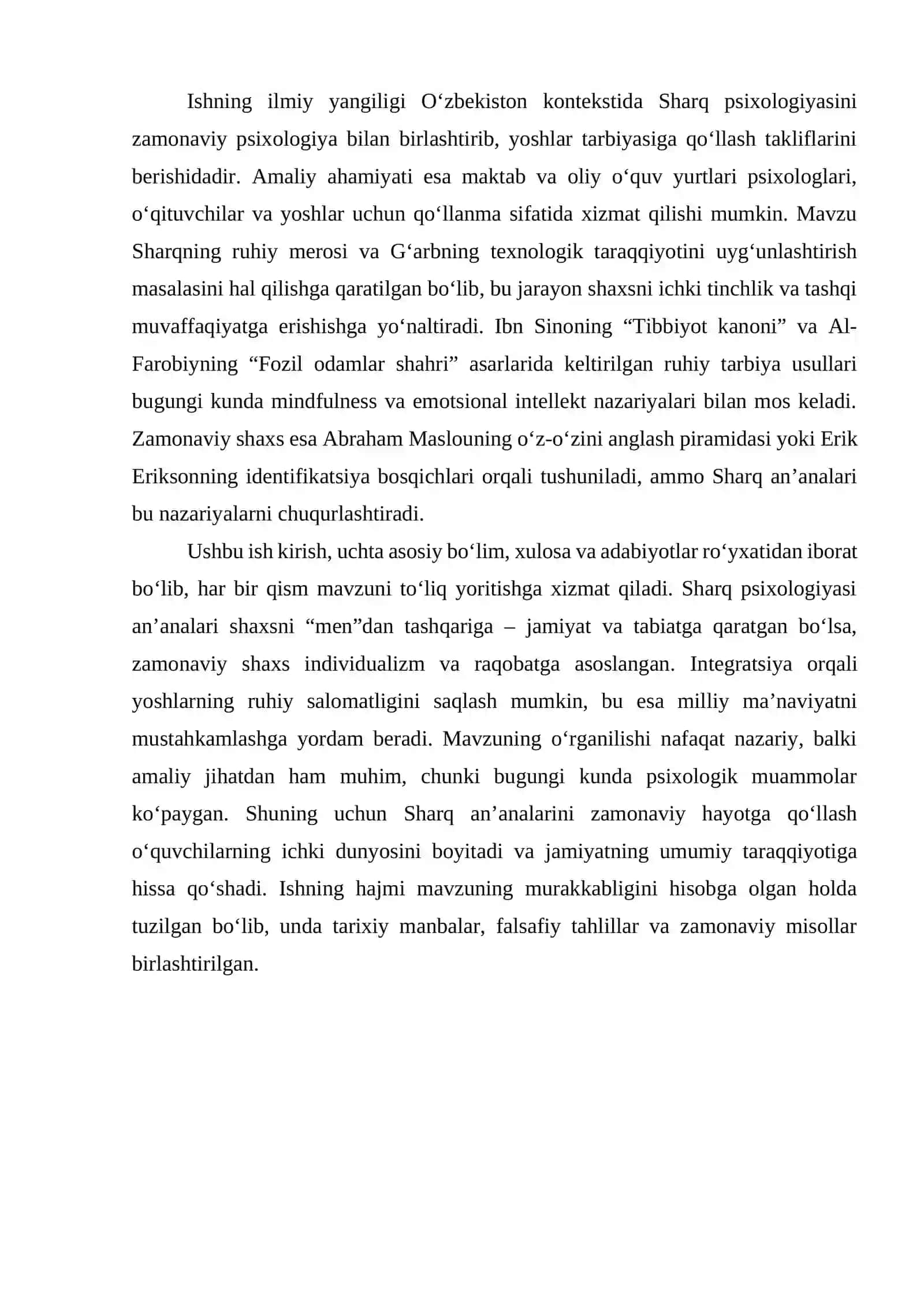 Sharq psixologiyasidagi an’analar va zamonaviy shaxs 4