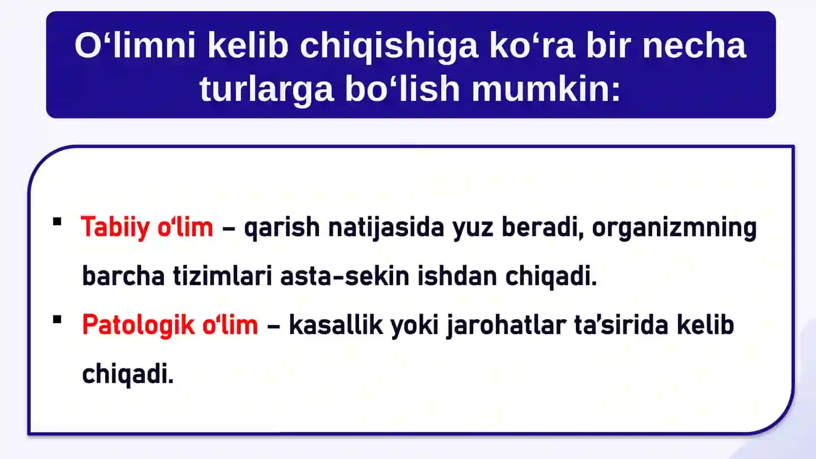 o'lim haqida tushunchalar 4