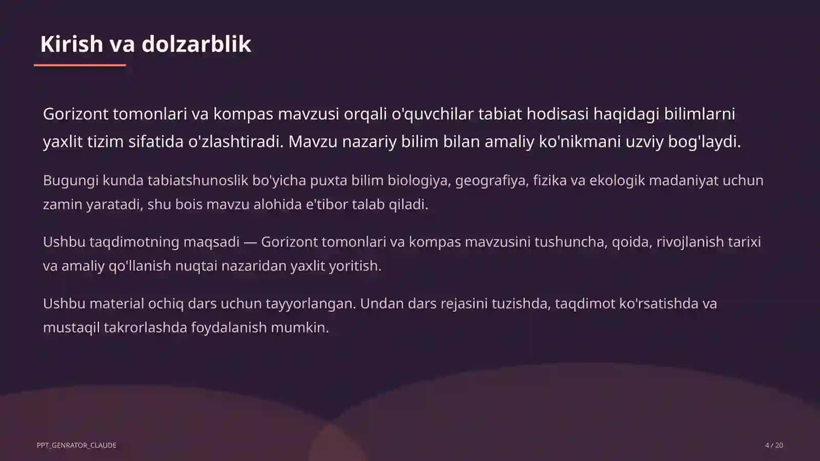 Gorizont tomonlari va kompas (3-sinf) 4