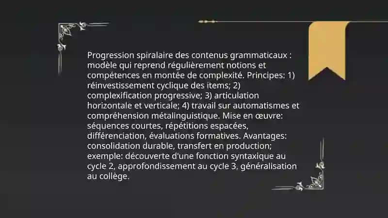 Enseigner la grammaire 4