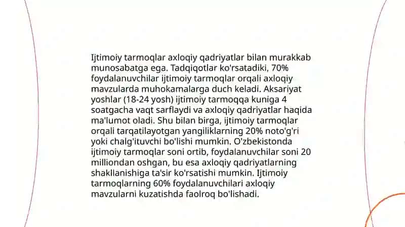 Zamonaviy axloqiy tarbiyaning yutuqlari va kamchiliklari 4