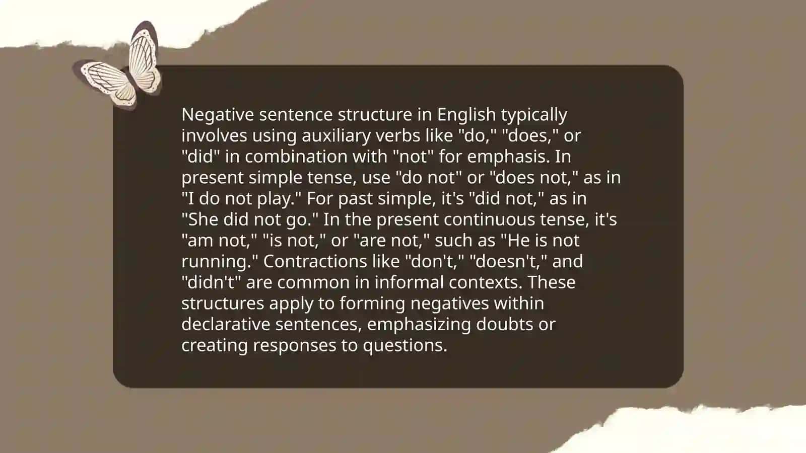 Present simple tense 4