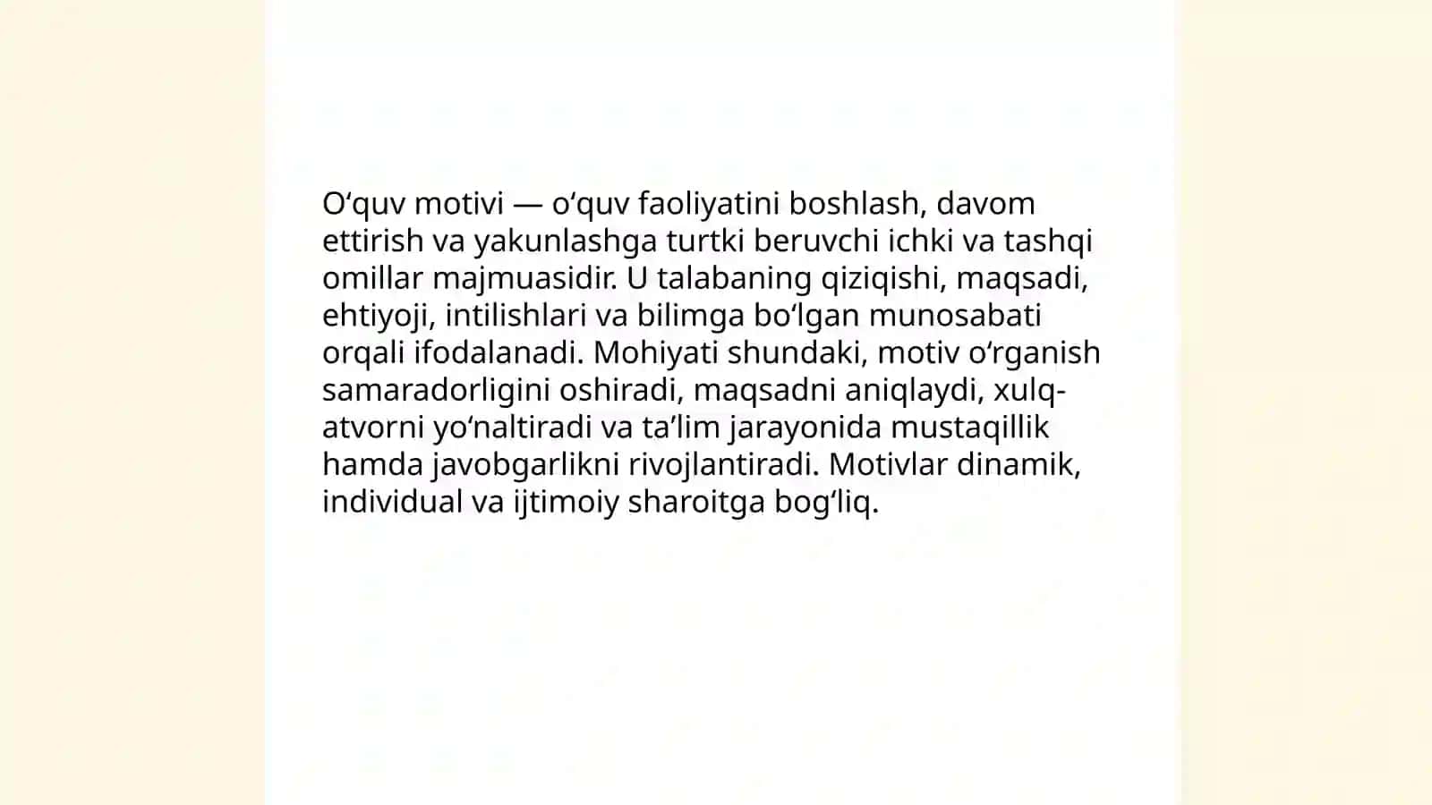 Oʻquv motivlari 4