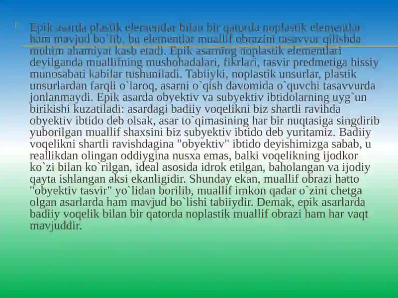 Epik asarda badiiy vaqt xususiyatlari 4