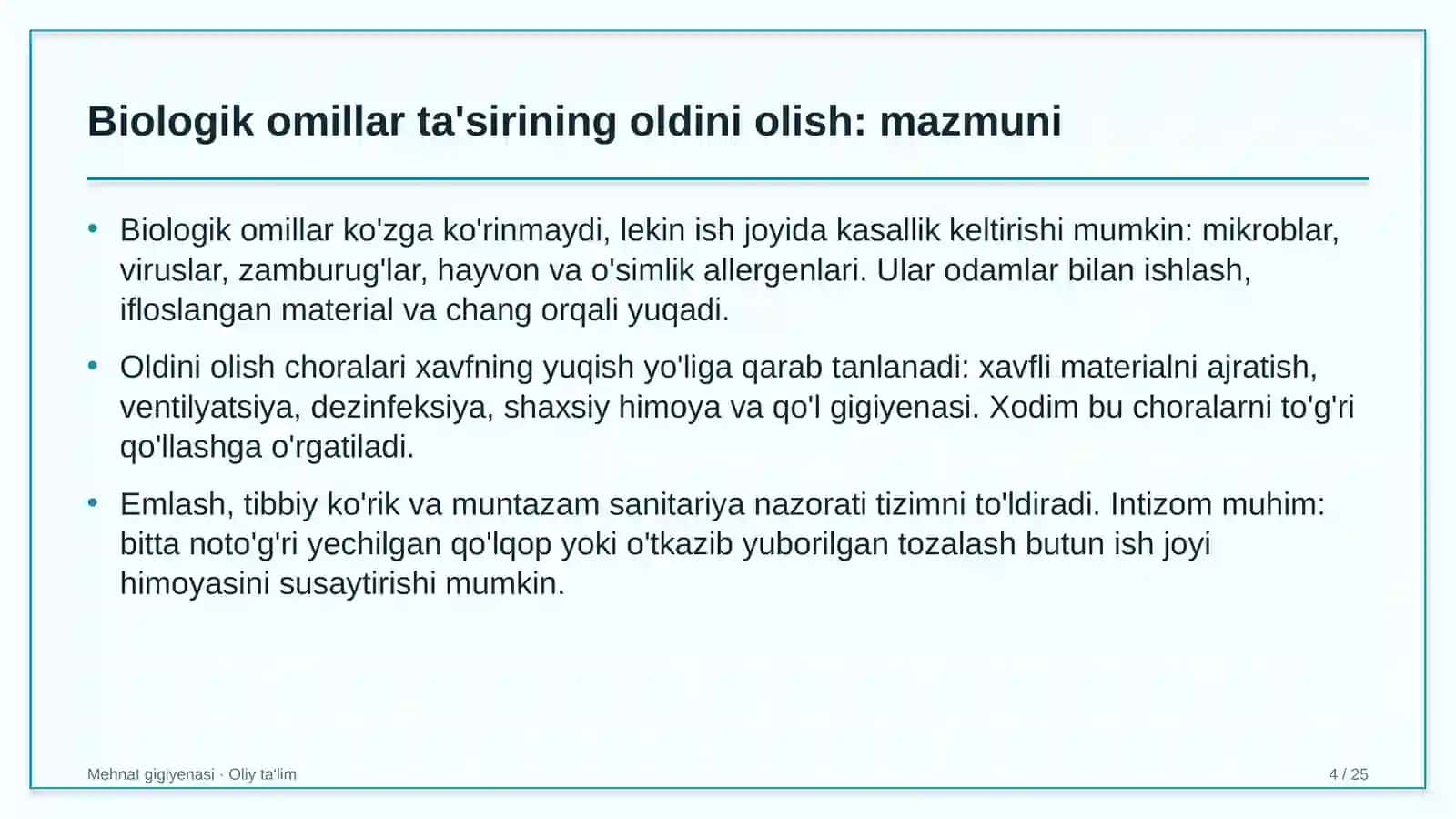 g'isht zavodlarida biologik omillar ta'sirining oldini olish 8946 4