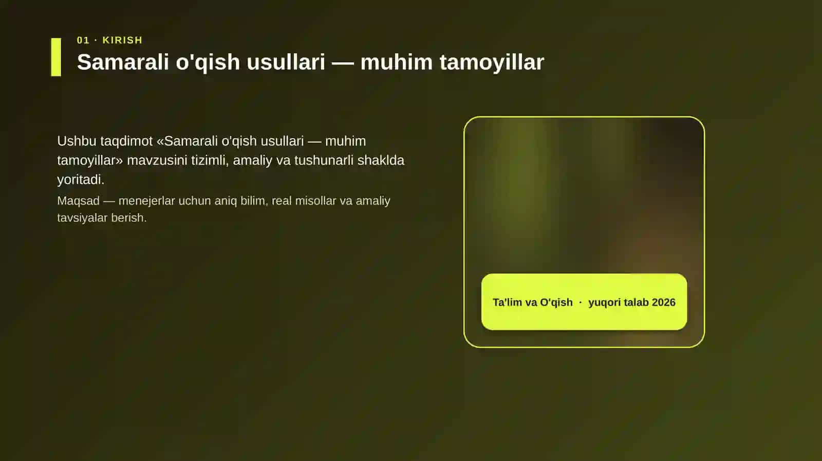 Samarali o'qish usullari — muhim tamoyillar 4