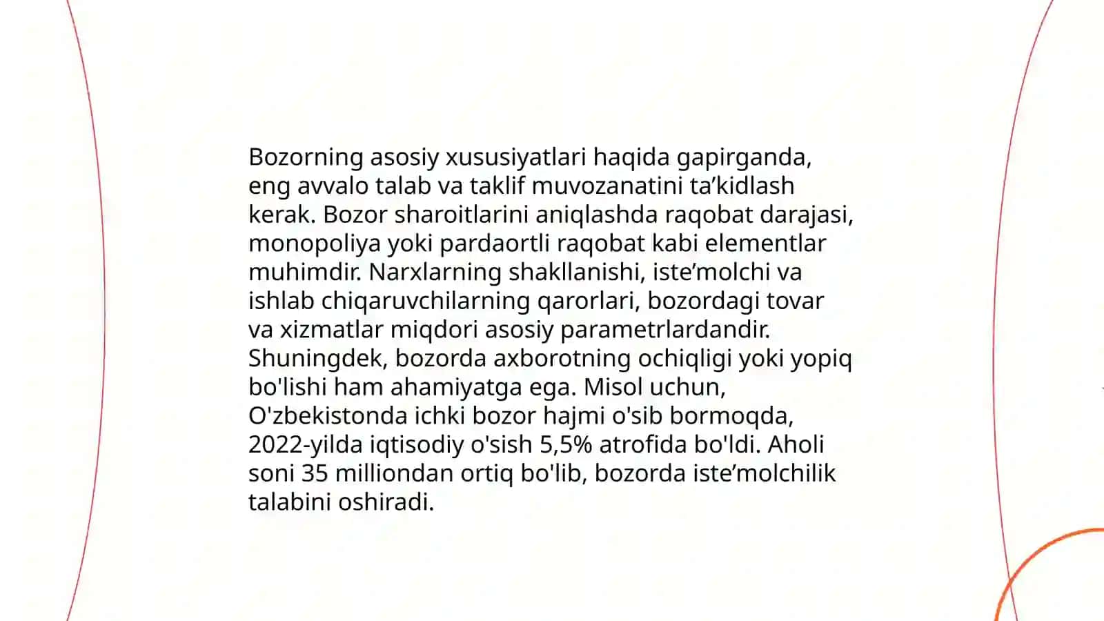 Bozor tushunchasi,uning vazifalari va turlari 4