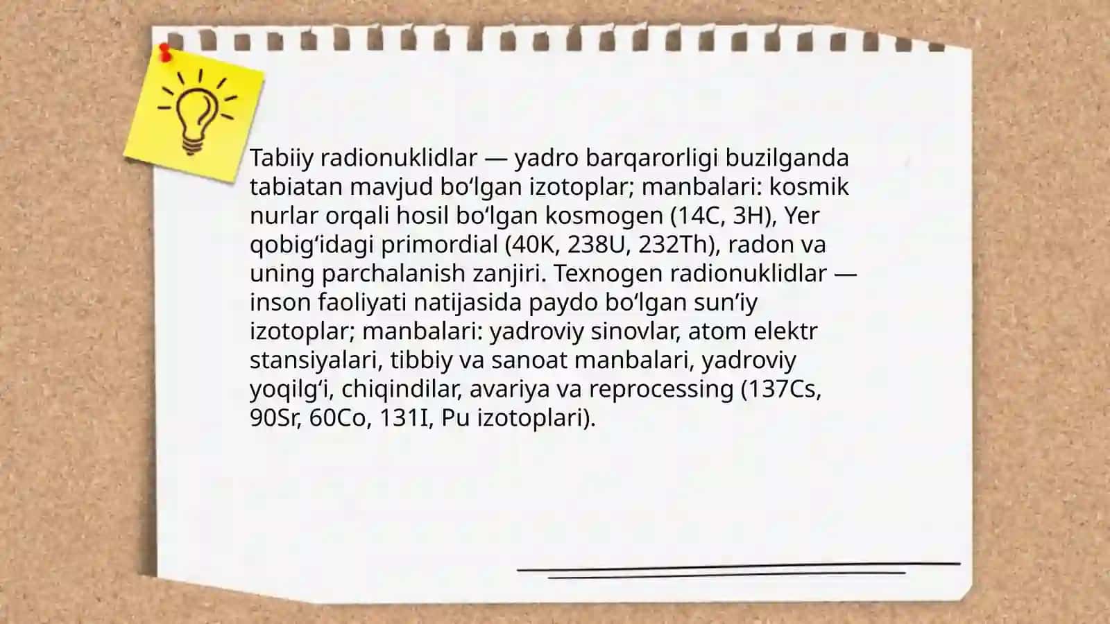 Radioaktivlik asoslari va radioaktiv fon tushunchasi 4