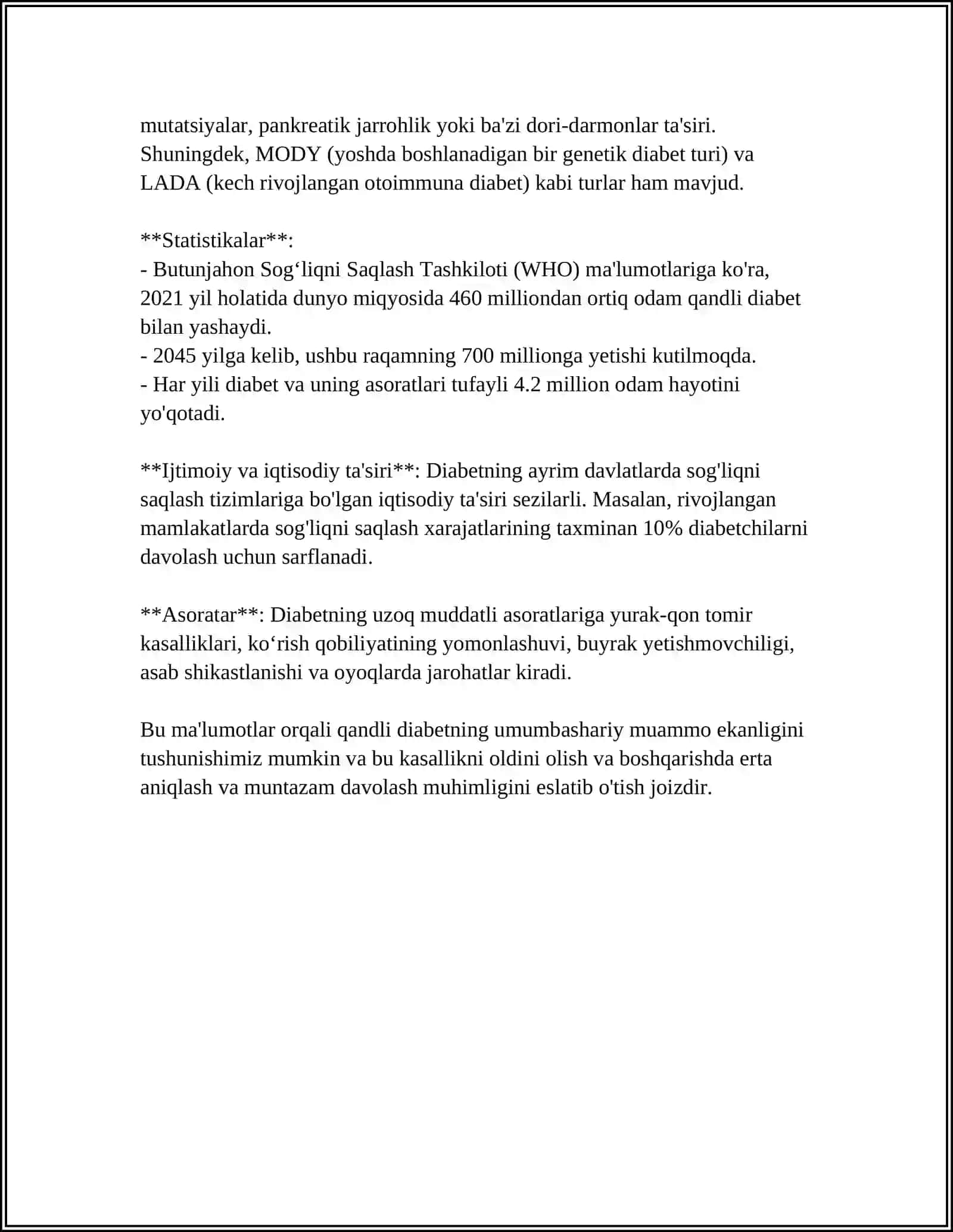 QANDSIZ DIABETNI DAVOLASHDA ISHLATILADIGAN DORI VOSITALARI 4