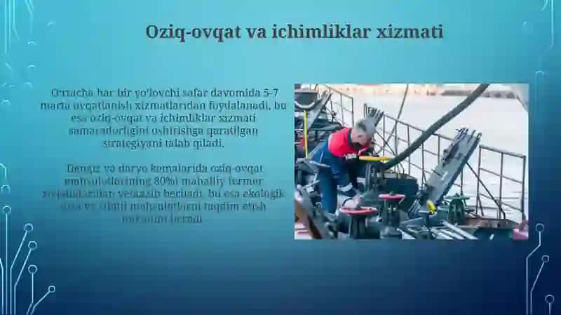 Dengiz va daryo kemalarida sayyohlargaxizmat ko‘rsatish 4