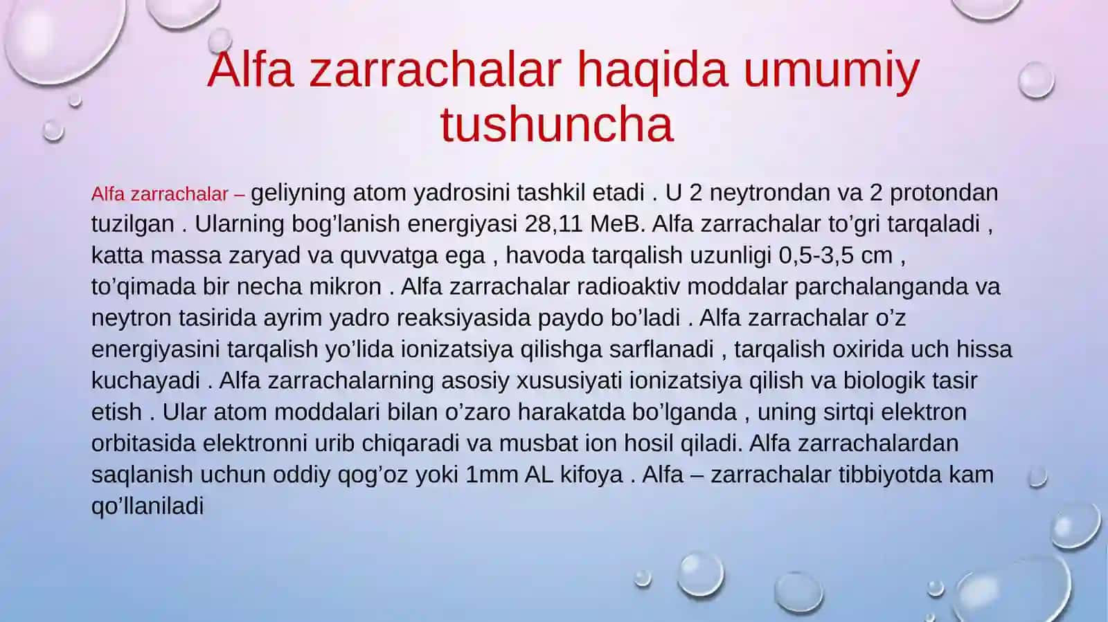 Turli nurlarni odam tanasida taqsimlanishi 4