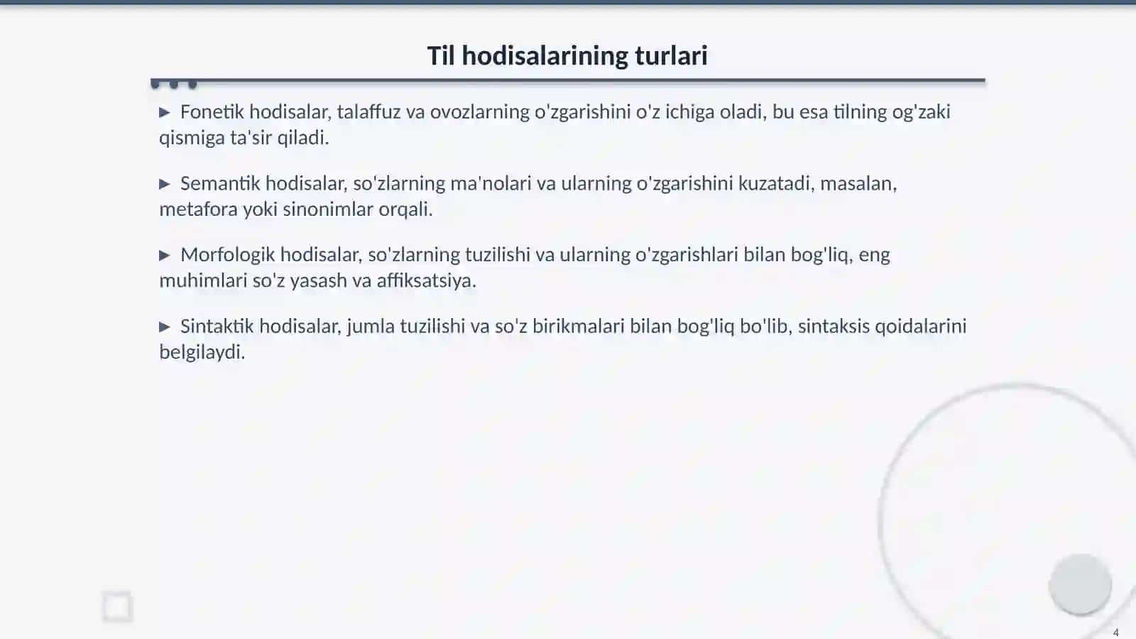 Til hodisalari va ularning ilmiy nomlanishi 4