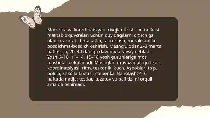 Maktab o’quvchilarining jismoniy tarbiya texnalogiyasi 4