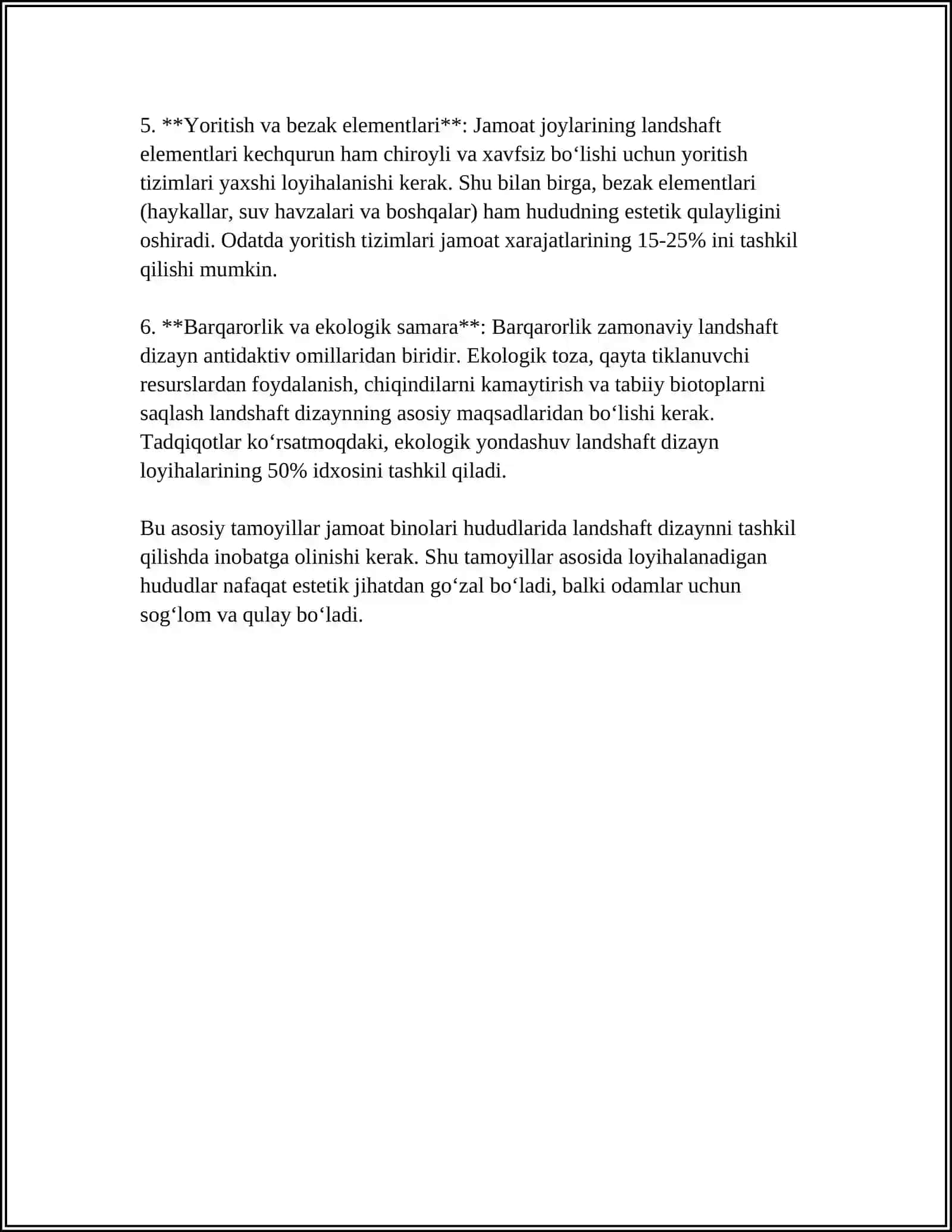 JAMOAT BINOLARI HUDUDLARINI ME'MORIY LANDSHAFT TASHKIL ETISH 4