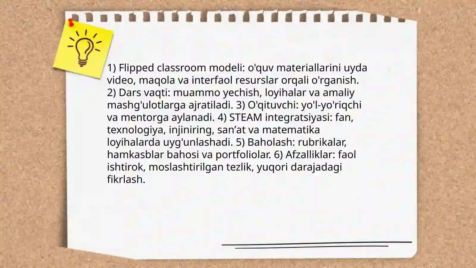 STEAM taʼlim texnologiyasini amaliy qoʻllash usullarini zamonaviy pedagogik texnologiyalardan foydalanish 4