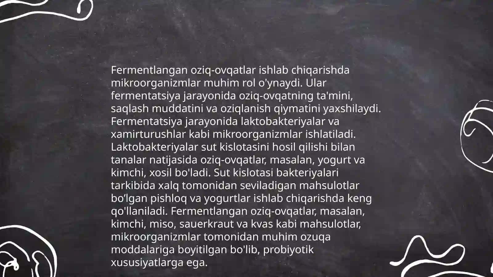 Mahsulotlarning va oziq ovqat xom ashyolarini qayta ishlashda ishlatiladigan mikroorganizmlar haqida tushuncha 4