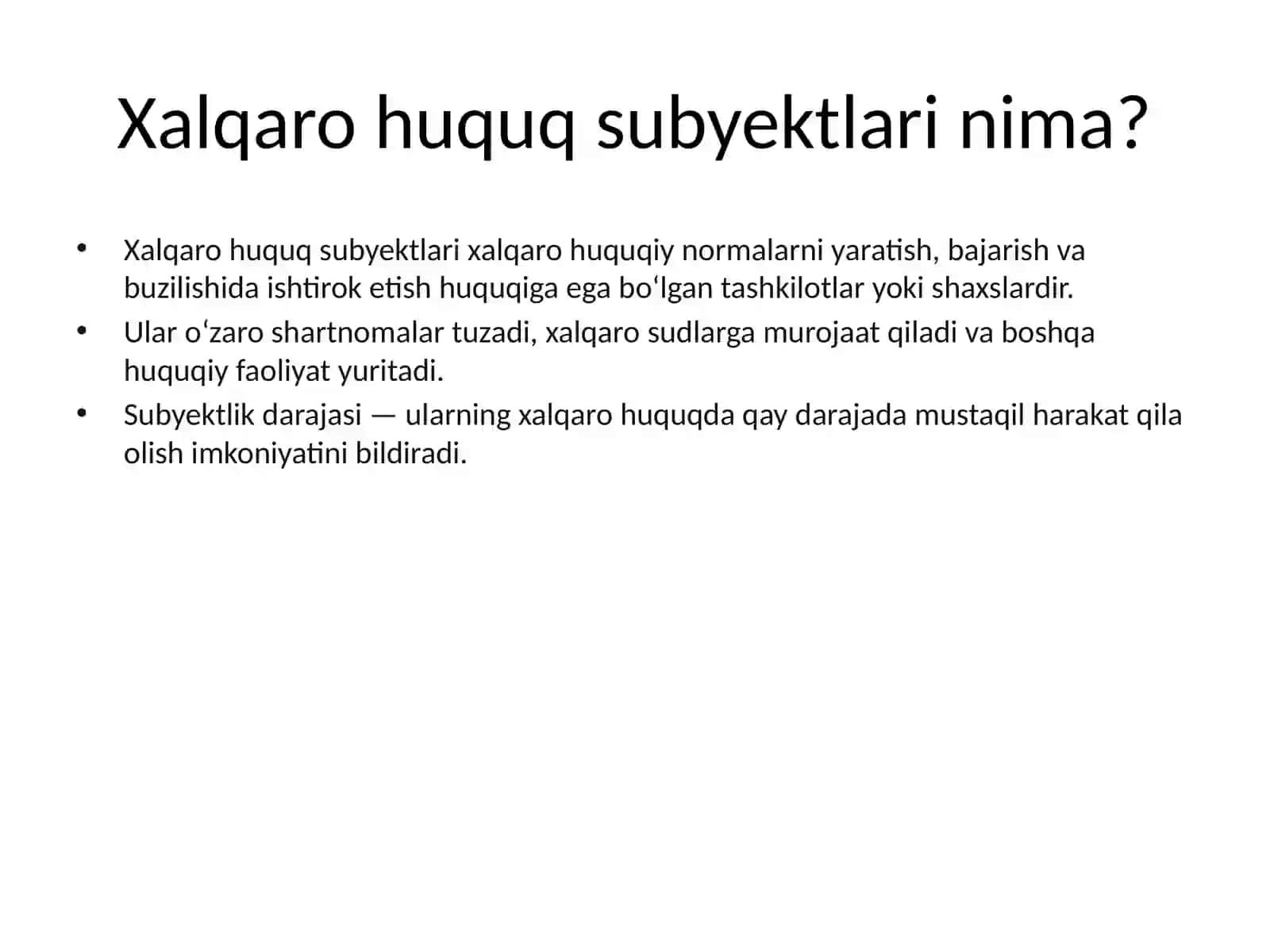 Xalqaro Huquq Subyektlari 4