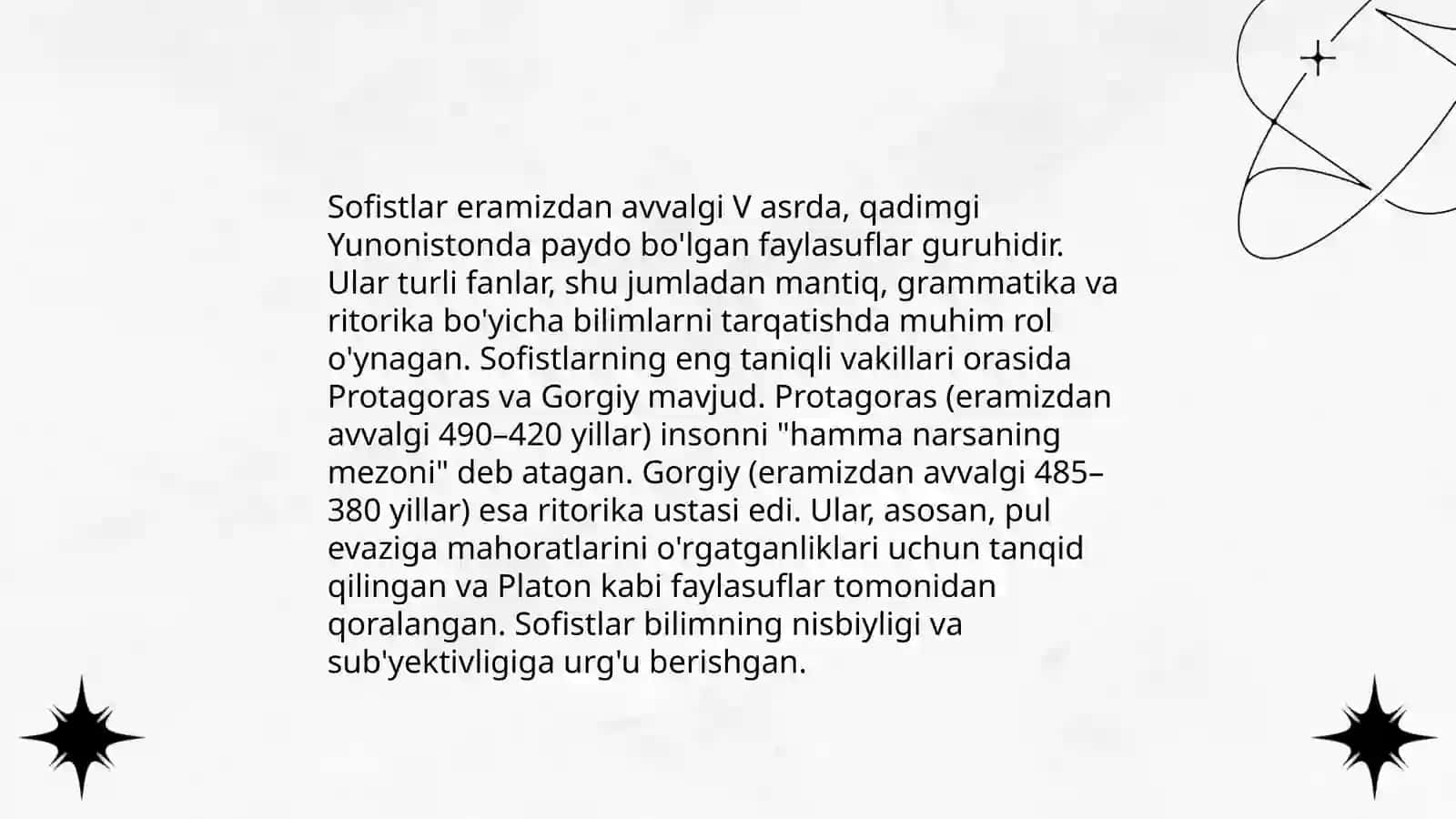 Sofistlar falsafiy oqimi 4
