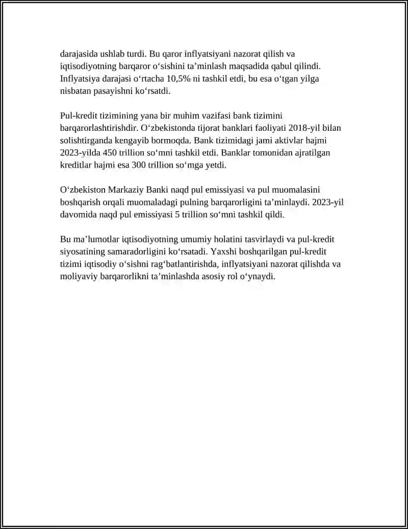 Pul-Kredit Tizimi va Banklar 4