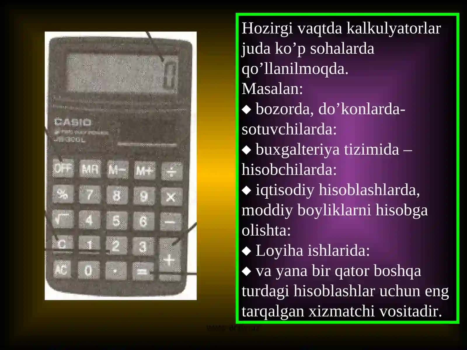Oddiy va injener kalkulyator dasturlari 4