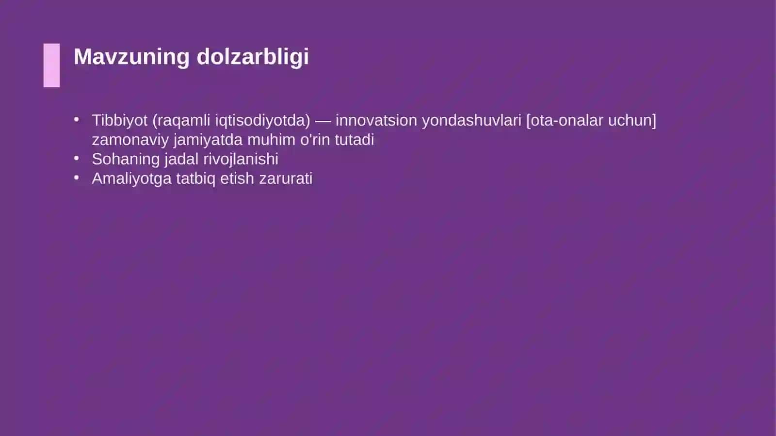 Tibbiyot (raqamli iqtisodiyotda) — innovatsion yondashuvlari [ota-onalar uchun] 4