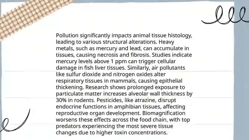 Histology Ecological problems 4