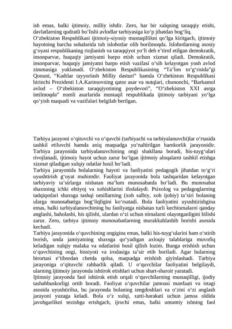 Tarbiyaning mazmuni 4