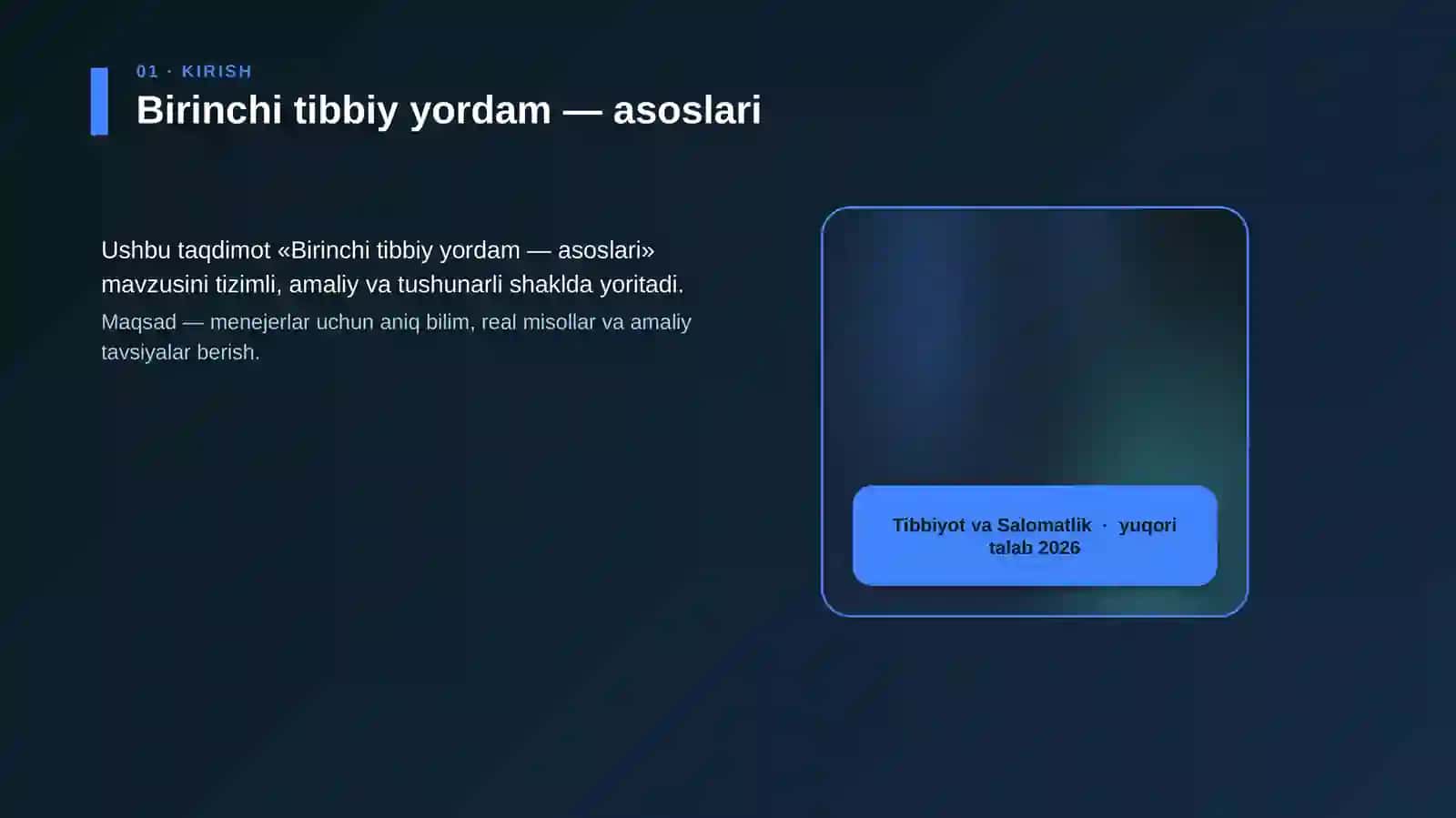 Birinchi tibbiy yordam — asoslari 4