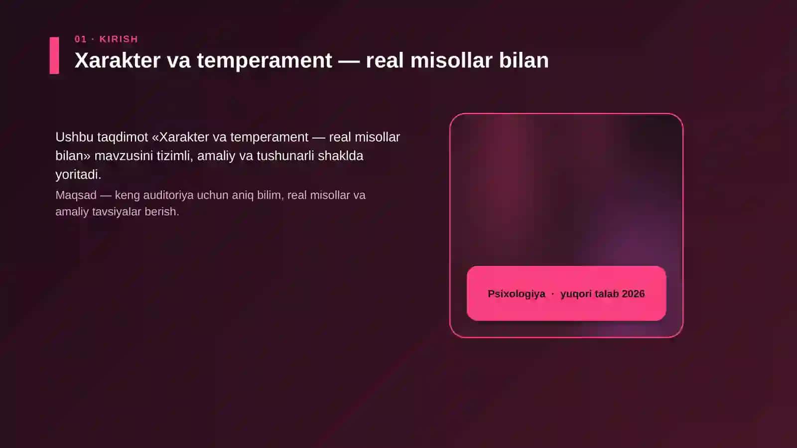 Xarakter va temperament — real misollar bilan 4