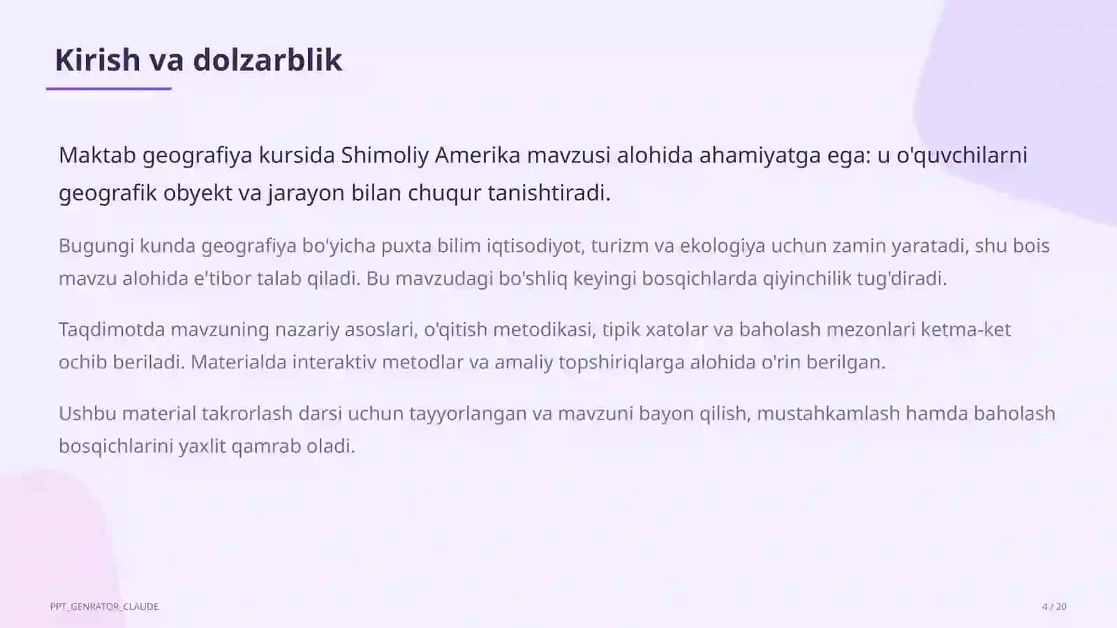 Shimoliy Amerika (7-sinf) 4