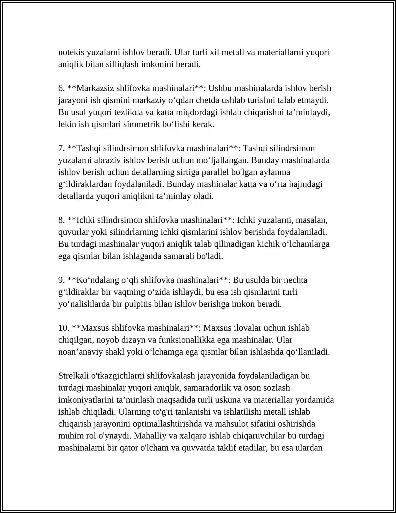 STRELKALI O'TKAZGICHLARNI SHLIFOVKALASH MASHINALARI 4