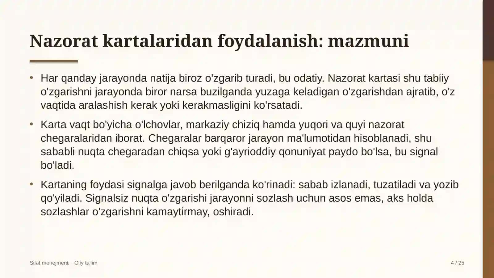 elektr ta'minoti korxonalarida nazorat kartalaridan foydalanish 3136 4