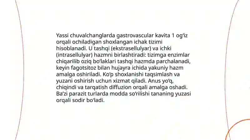 Oziq turiga qarab hazm qilish sistemasining moslanishlari 4