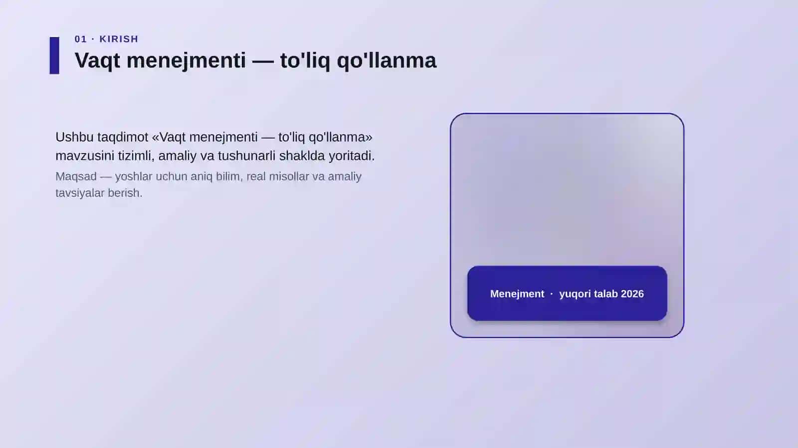 Vaqt menejmenti — to'liq qo'llanma 4