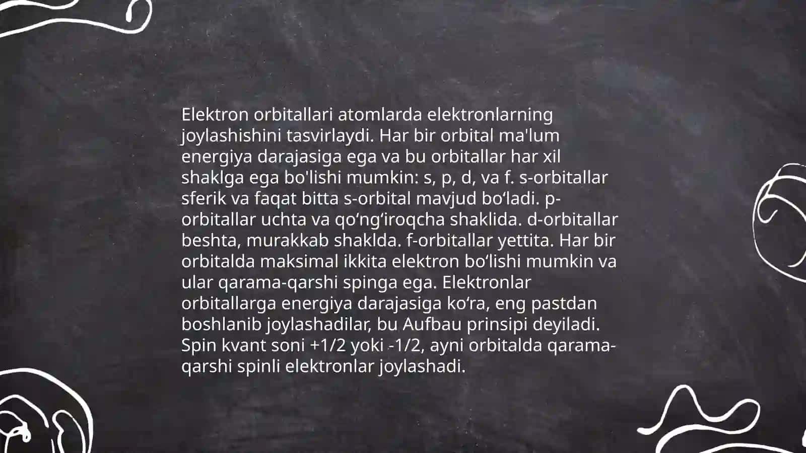 Atom tuzilishi. D.i mendeleyev oʻng davriy sistemasi 4