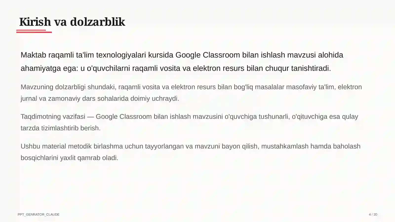Google Classroom bilan ishlash 4